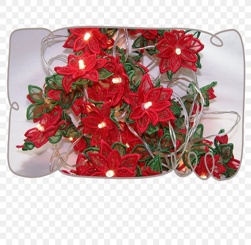 Flower Christmas Decoration Embroidery Poinsettia, PNG, 800x800px, Christmas, Christmas Decoration, Christmas Lights, Christmas Ornament, Christmas Tree Download Free