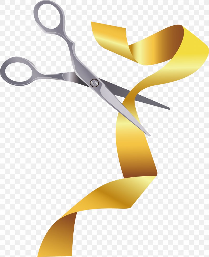 Golden Ribbon, PNG, 2127x2610px, Ribbon, Computer Graphics, Cutlery, Fork, Illustration Download Free