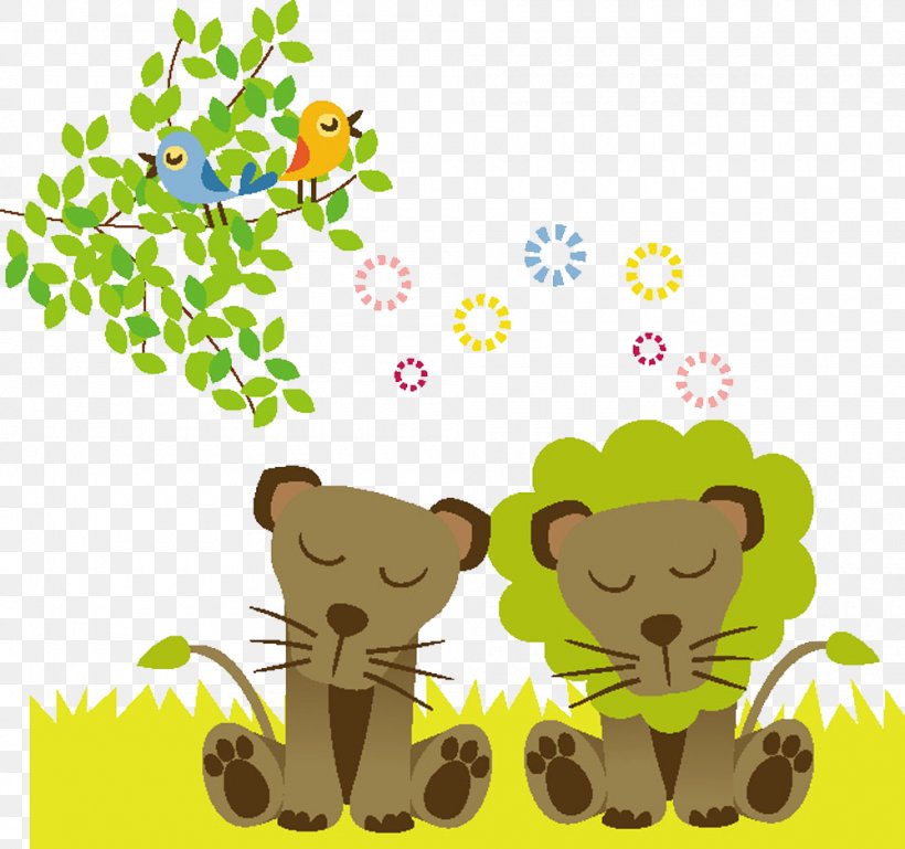 Lion Grassland Cartoon, PNG, 1000x938px, Watercolor, Cartoon, Flower, Frame, Heart Download Free