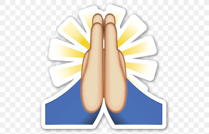 Praying Hands Emoji Prayer Sticker, PNG, 528x525px, Praying Hands, Arm, Emoji, Emoticon, Finger Download Free
