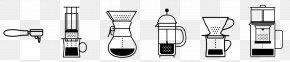 Brewed Coffee - AeroPress Coffee Cold Brew Espresso French Presses PNG
