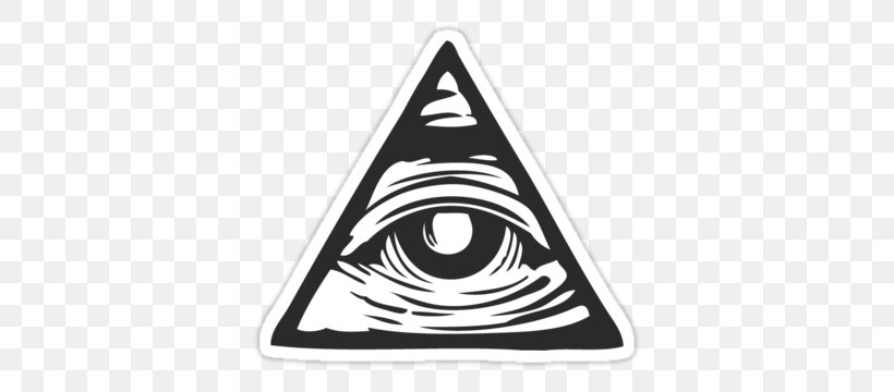 T-shirt Eye Of Providence Illuminati Symbol Freemasonry, PNG, 375x360px, Tshirt, Black And White, Brand, Decal, Eye Download Free