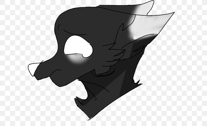 Black Mammal Silhouette White Clip Art, PNG, 600x500px, Black, Black And White, Black M, Fictional Character, Head Download Free