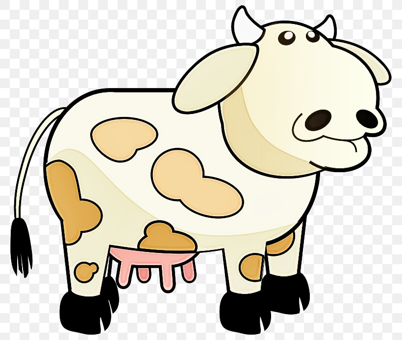 Cartoon Bovine Animal Figure Snout Dairy Cow, PNG, 800x695px, Cartoon, Animal Figure, Bovine, Cowgoat Family, Dairy Cow Download Free
