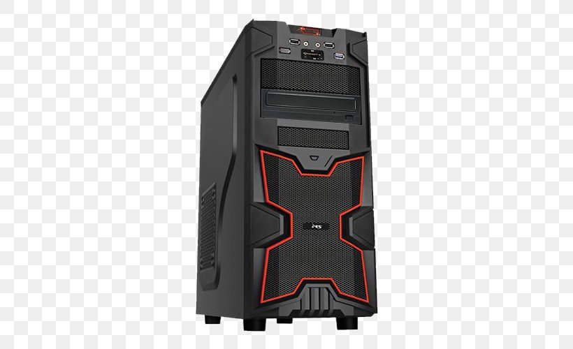 Computer Cases & Housings Graphics Cards & Video Adapters Laptop Gaming Computer ATX, PNG, 500x500px, Computer Cases Housings, Atx, Black, Central Processing Unit, Computer Download Free