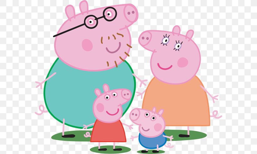 Daddy Pig George Pig Mummy Pig, PNG, 598x490px, Daddy Pig, Animated Cartoon, Animated Film, Child, Entertainment One Download Free