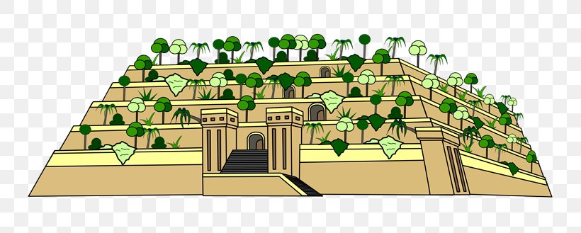 Hanging Gardens Of Babylon Seven Wonders Of The Ancient World Clip Art, PNG, 800x329px, Hanging Gardens Of Babylon, Ancient History, Area, Babylon, Babylonia Download Free