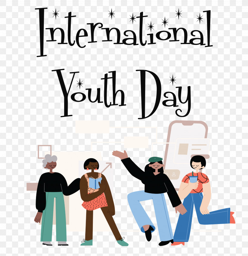 International Youth Day Youth Day, PNG, 2900x3000px, International Youth Day, Cartoon, Columbus, Conversation, Speech Download Free