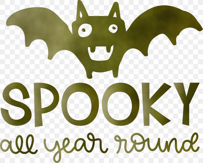 Logo Font Character Bat-m Meter, PNG, 3000x2415px, Spooky, Batm, Biology, Character, Halloween Download Free