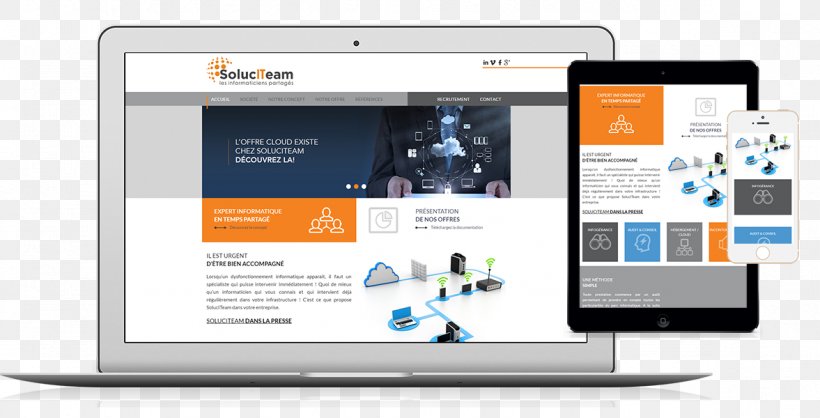 Soluciteam Responsive Web Design Web Developer Computer Software, PNG, 1177x600px, Responsive Web Design, Aixenprovence, Brand, Business, Communication Download Free