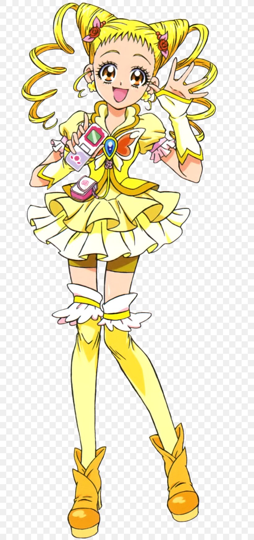 Urara Kasugano Nozomi Yumehara Female Pretty Cure All Stars, PNG, 691x1740px, Watercolor, Cartoon, Flower, Frame, Heart Download Free
