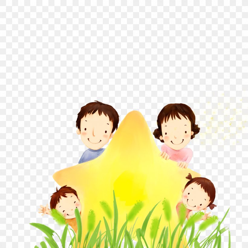 Family Cartoon Drawing Illustration, PNG, 1000x1000px, Family, Art, Boy, Caricature, Cartoon Download Free