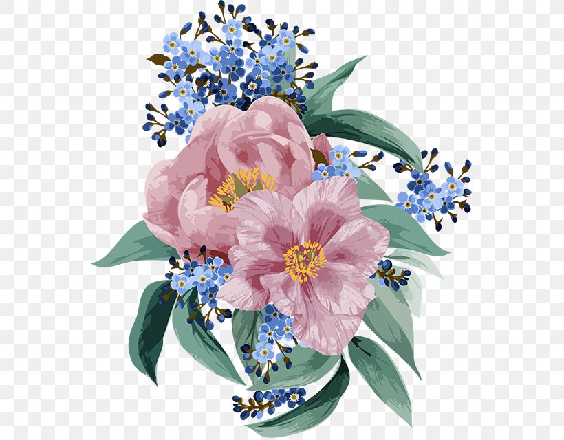Floral Design Cut Flowers Clip Art, PNG, 555x640px, Floral Design, Blue, Cornales, Cut Flowers, Floristry Download Free
