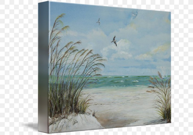 Indian Rocks Beach Painting Picture Frames Gallery Wrap Canvas, PNG, 650x575px, Indian Rocks Beach, Art, Canvas, Gallery Wrap, Inlet Download Free