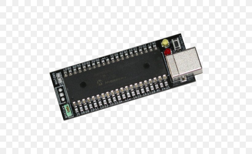 Microcontroller Hardware Programmer Electronics Flash Memory Circuit Prototyping, PNG, 500x500px, Microcontroller, Circuit Component, Circuit Prototyping, Computer Hardware, Computer Memory Download Free