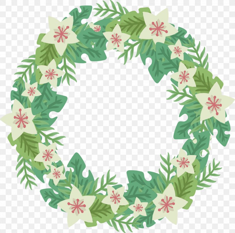 Flower Wreath, PNG, 2677x2656px, Flower, Christmas Decoration, Christmas Ornament, Color, Concepteur Download Free