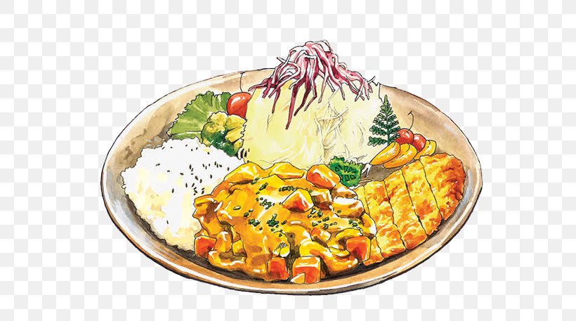 Japanese Cuisine Ham Food Drawing Illustration, PNG, 610x457px, Japanese Cuisine, American Food, Asian Food, Breakfast, Brined Pickles Download Free