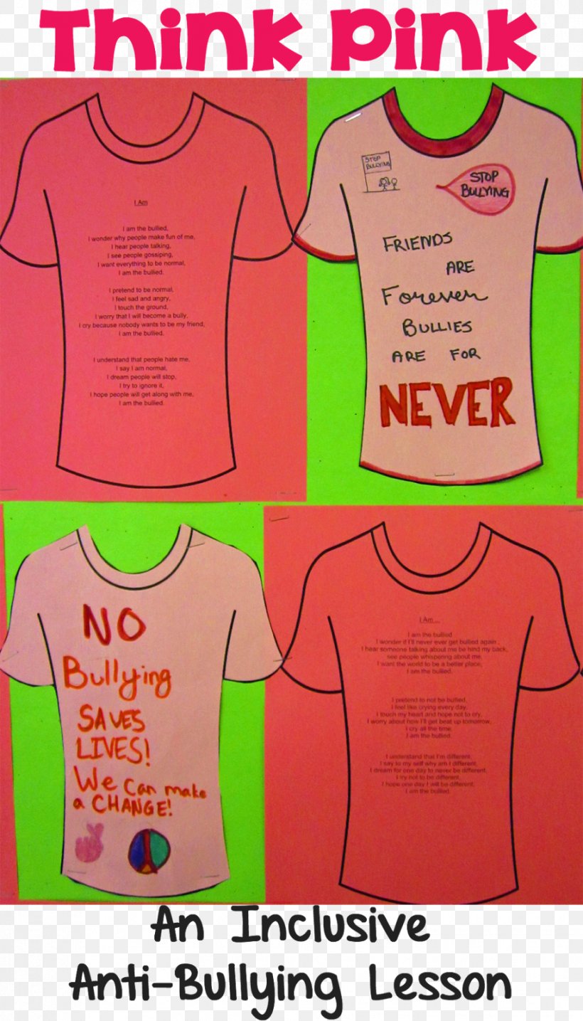 T-shirt Anti-Bullying Day Wonder, PNG, 914x1600px, Tshirt, Antibullying Day, Antibullying Legislation, Area, Blouse Download Free