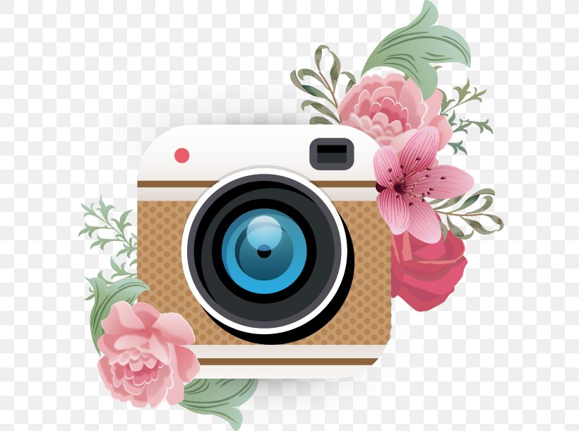 Camera Application Software Selfie, PNG, 608x610px, Camera, Cameras Optics, Drawing, Flower, Pattern Download Free