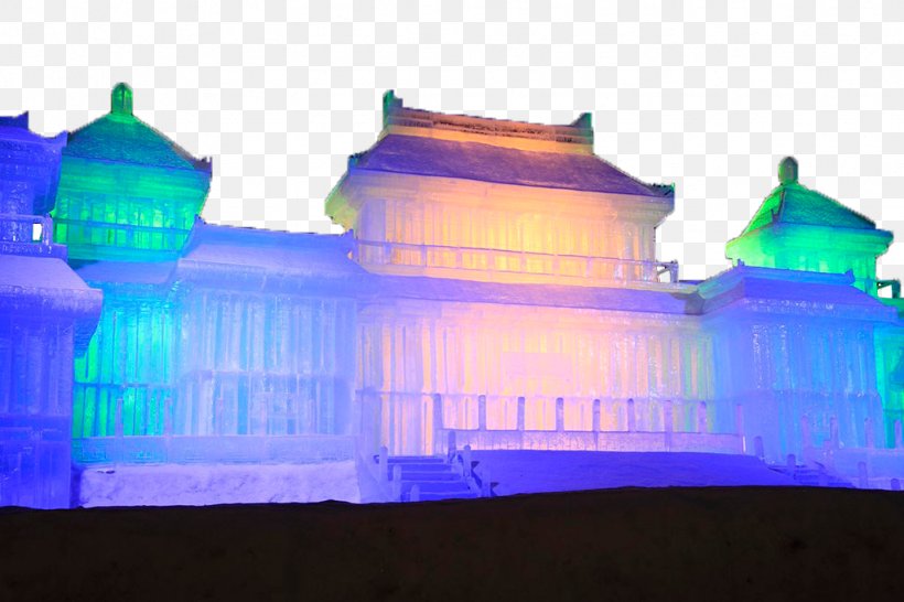 Ice Sculpture Palace, PNG, 1024x683px, Ice Sculpture, Aqua, Blue, Building, Green Download Free