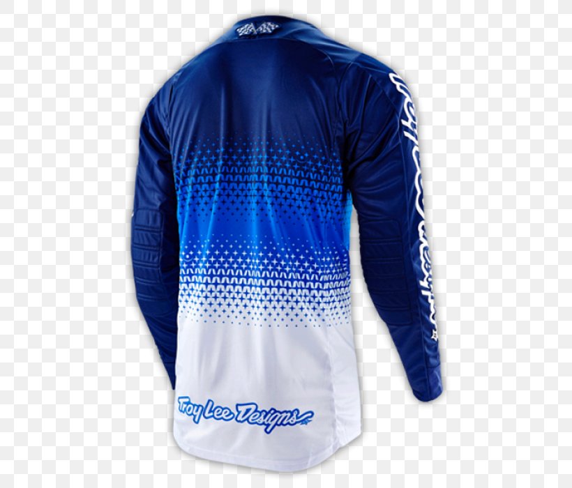 Jersey Long-sleeved T-shirt Long-sleeved T-shirt Troy Lee Designs, PNG, 700x700px, Jersey, Active Shirt, Blue, Clothing, Cobalt Blue Download Free