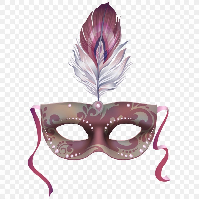 Mask Masquerade Ball Royalty-free, PNG, 1000x1000px, Mask, Ball, Carnival, Disguise, Feather Download Free