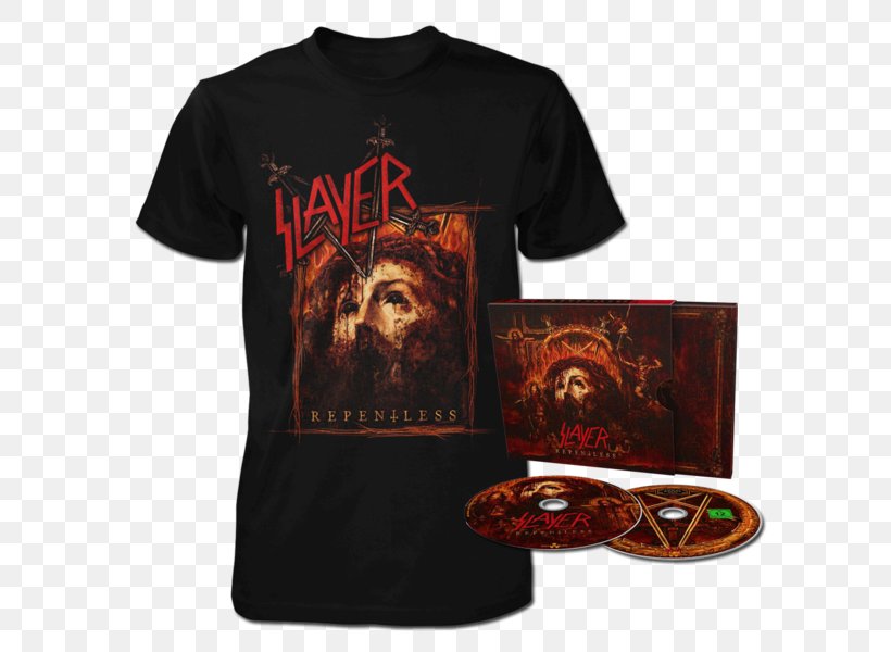 T-shirt Slayer Repentless Heavy Metal Album, PNG, 600x600px, Tshirt, Album, Brand, Compact Disc, Heavy Metal Download Free