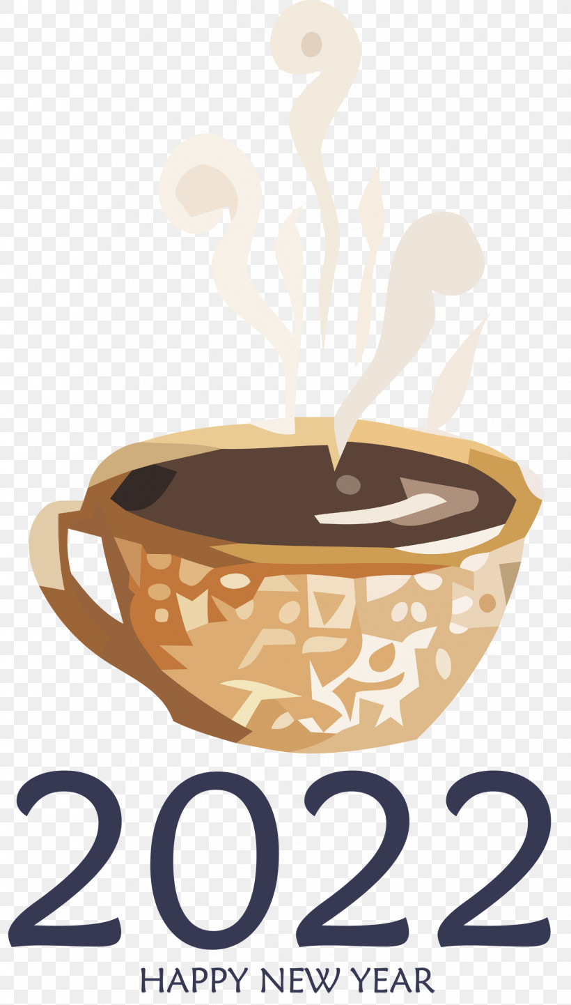2022 Happy New Year 2022 New Year 2022, PNG, 1705x3000px, White Coffee, Caffeine, Coffee, Coffee Cup, Coffee Milk Download Free