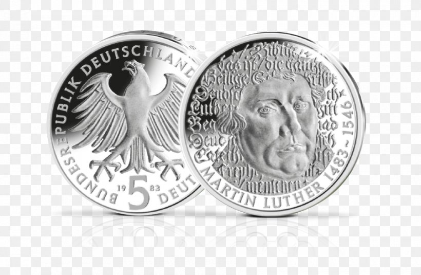Commemorative Coin Silver Deutsche Mark 500. Geburtstag Von Martin Luther, PNG, 900x588px, 500 Geburtstag Von Martin Luther, Coin, Birthday, Body Jewelry, Commemorative Coin Download Free