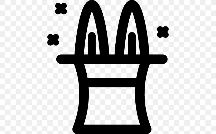 European Rabbit Top Hat Clip Art, PNG, 512x512px, European Rabbit, Area, Black, Black And White, Circus Download Free