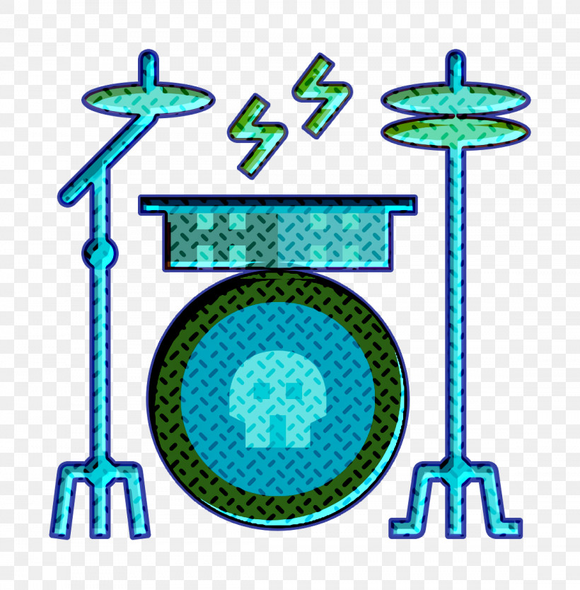 Punk Rock Icon Drum Icon Drum Kit Icon, PNG, 1148x1168px, Punk Rock Icon, Drum Icon, Drum Kit Icon, Symbol, Turquoise Download Free
