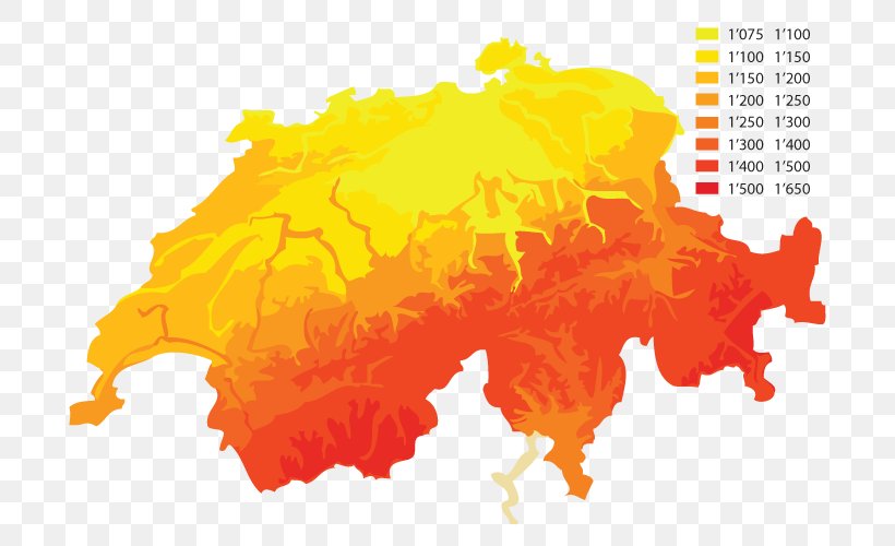 Switzerland Vector Graphics Map Clip Art Illustration, PNG, 720x500px, Switzerland, Cartography, Flag Of Switzerland, Map, Orange Download Free