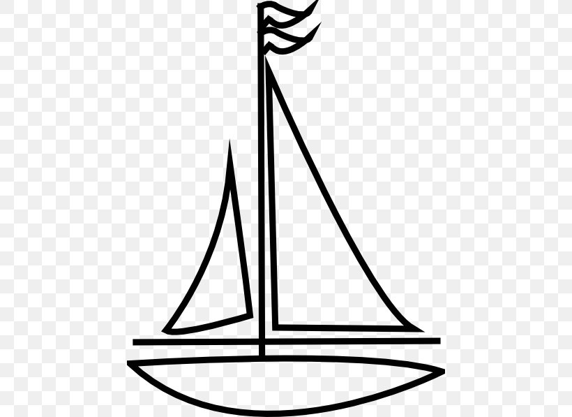 Sailboat Sailing Ship Clip Art, PNG, 456x597px, Sailboat, Area, Artwork, Black And White, Boat Download Free