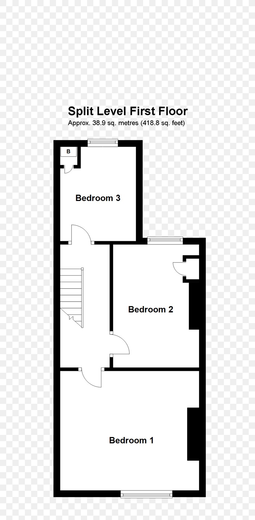 Storey Terraced House Bedroom Split-level Home, PNG, 520x1674px, Storey, Area, Bedroom, Black And White, Diagram Download Free