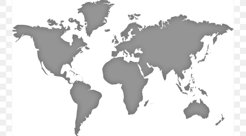World Map Globe Vector Graphics, PNG, 738x455px, World, Black And White, Flat Design, Globe, Map Download Free