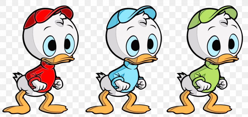 Huey, Dewey And Louie Donald Duck Scrooge McDuck Huey Duck Dewey Duck, PNG, 2099x997px, Huey Dewey And Louie, Animated Cartoon, Art, Bird, Cartoon Download Free