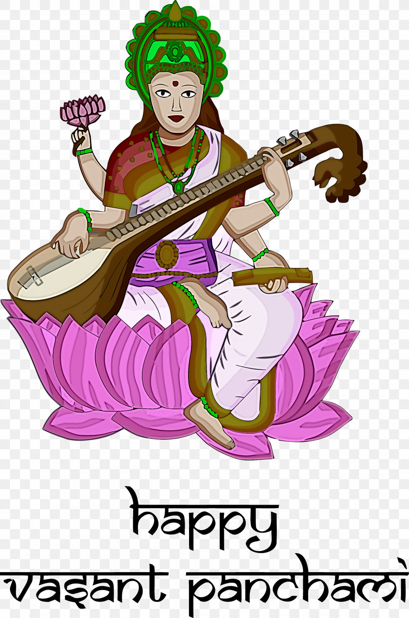 Vasant Panchami Basant Panchami Saraswati Puja, PNG, 2159x3262px, Vasant Panchami, Basant Panchami, Cartoon, Indian Musical Instruments, Musical Instrument Download Free