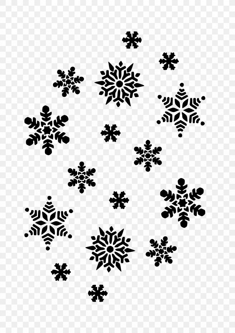 Snowflake Black And White Clip Art, PNG, 1697x2400px, Snowflake, Black, Black And White, Christmas, Coloring Book Download Free