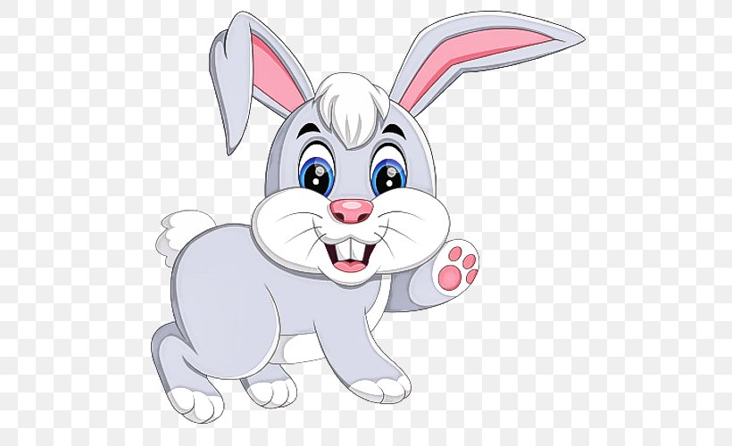 Easter Bunny, PNG, 500x500px, Rabbit, Cartoon, Ear, Easter Bunny, Hare Download Free