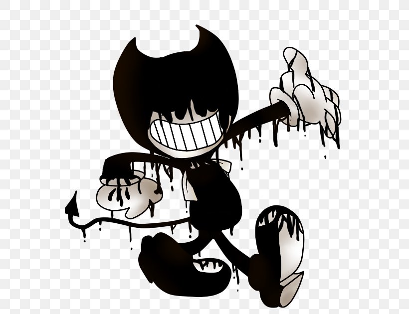 Bendy And The Ink Machine TheMeatly Games Drawing, PNG, 559x630px, Bendy And The Ink Machine, Black And White, Build Our Machine, Cartoon, Decal Download Free