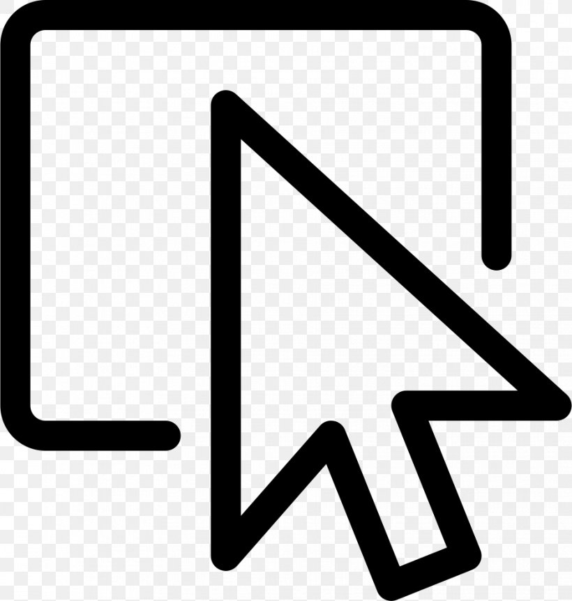 Computer Mouse Pointer Cursor Clip Art, PNG, 932x980px, Computer Mouse, Area, Black, Black And White, Brand Download Free