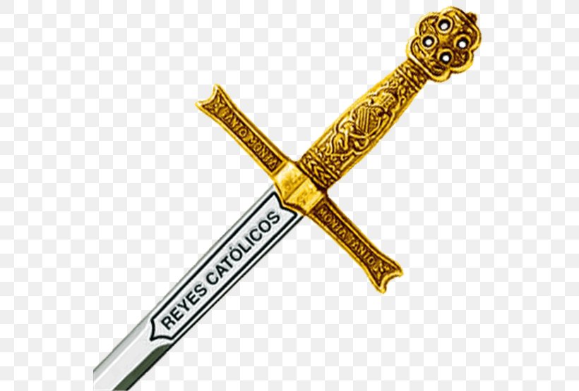Espadas Y Sables De Toledo Knife Catholic Monarchs Excalibur, PNG, 555x555px, Toledo, Blade, Catholic Monarchs, Christopher Columbus, Cold Weapon Download Free