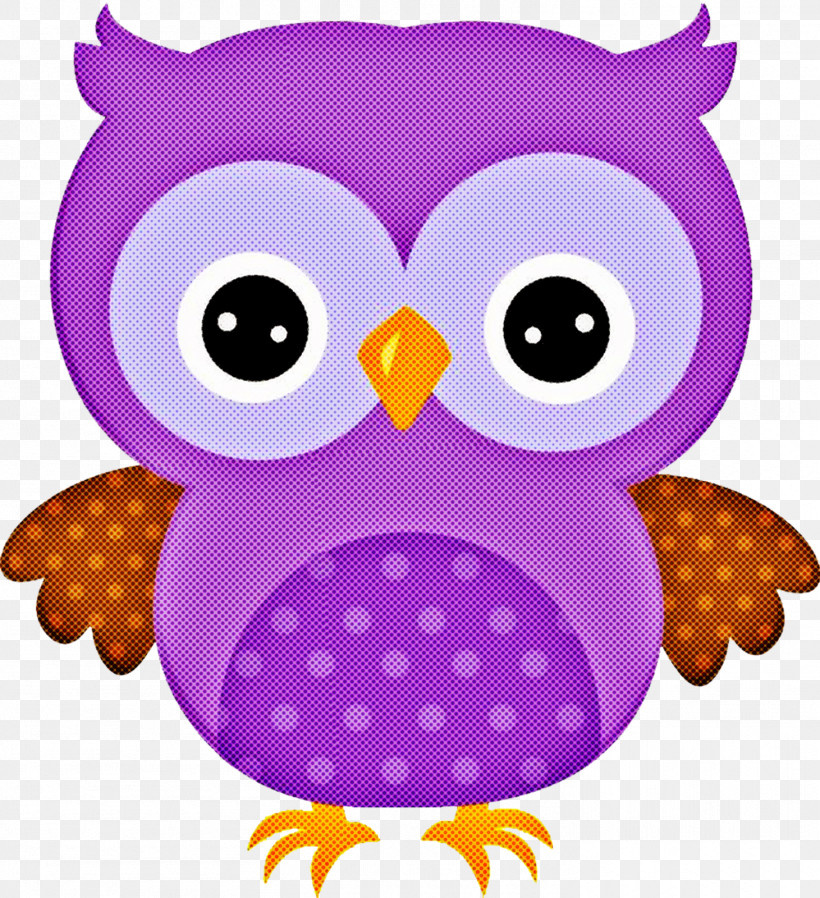 Owl Purple Cartoon Bird Of Prey Violet, PNG, 1461x1600px, Owl, Bird, Bird Of Prey, Cartoon, Pink Download Free