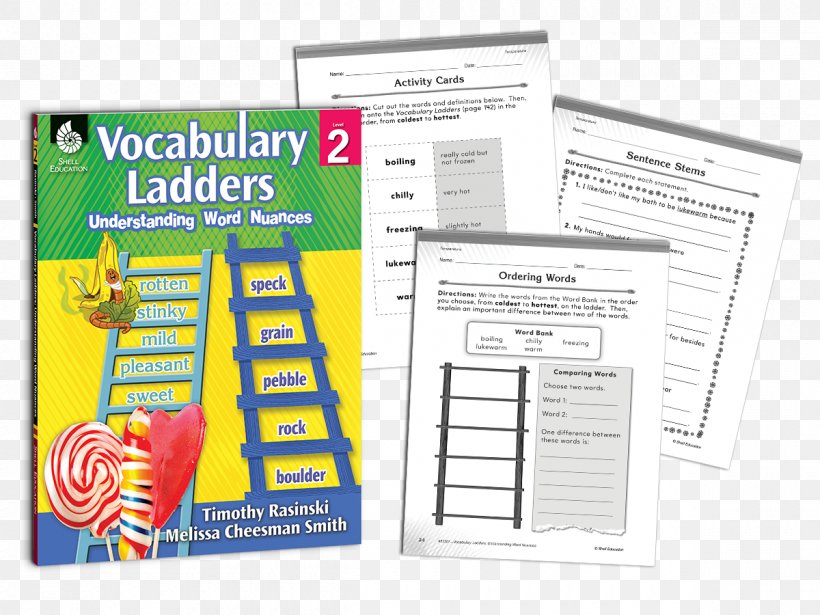 Vocabulary Ladders: Understanding Word Nuances Level 3 Daily Word Ladders: Grades 4-6 Daily Word Ladders: Grades 1-2 Vocabulary Ladders--Understanding Word Nuances Understanding Word Nuances Level 2, PNG, 1200x900px, Vocabulary, Brand, Education, Paper, Phonics Download Free