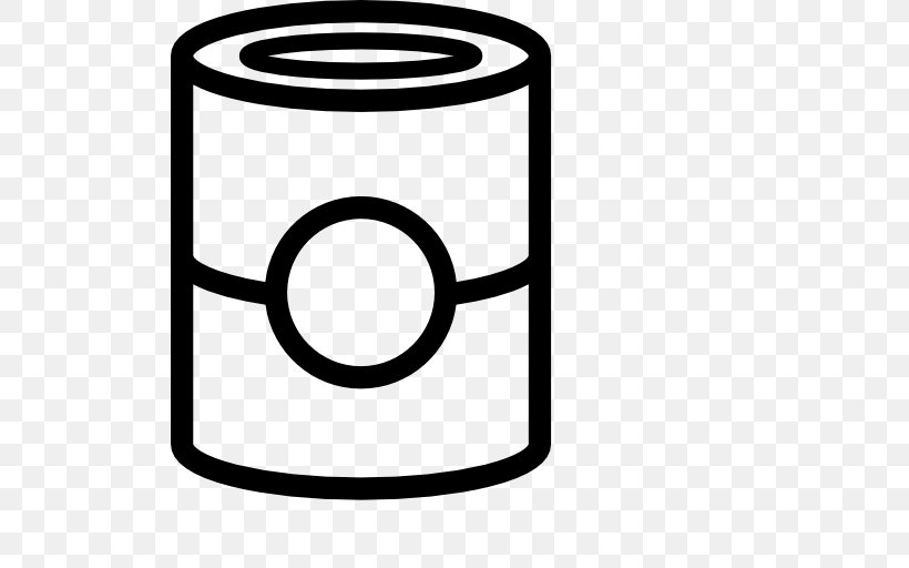 Campbell's Soup Cans Tin Can Computer Icons Clip Art, PNG, 512x512px, Tin Can, Area, Black And White, Campbell Soup Company, Canning Download Free