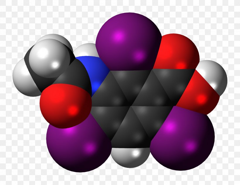 Acetrizoic Acid Space-filling Model X-ray Molecule, PNG, 2000x1547px, Acetrizoic Acid, Acid, Chemistry, Contrast Agent, Covalent Bond Download Free
