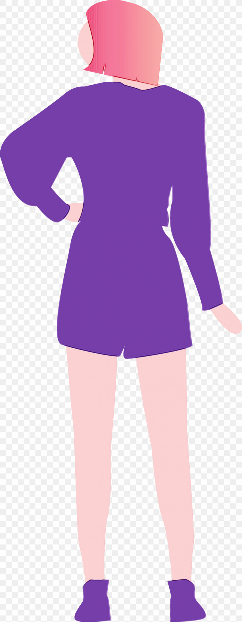 Purple Violet Clothing Pink Dress, PNG, 1170x3000px, Fashion Woman, Clothing, Costume, Dress, Human Leg Download Free
