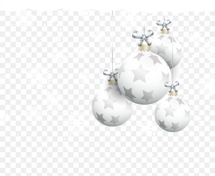 white christmas ball balls