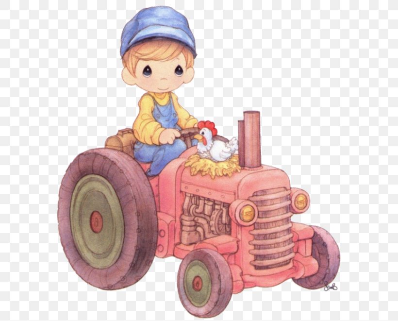 Figurine Precious Moments, Inc. Drawing Tractor, PNG, 654x661px, Figurine, Agricultural Machinery, Animaatio, Child, Christmas Download Free
