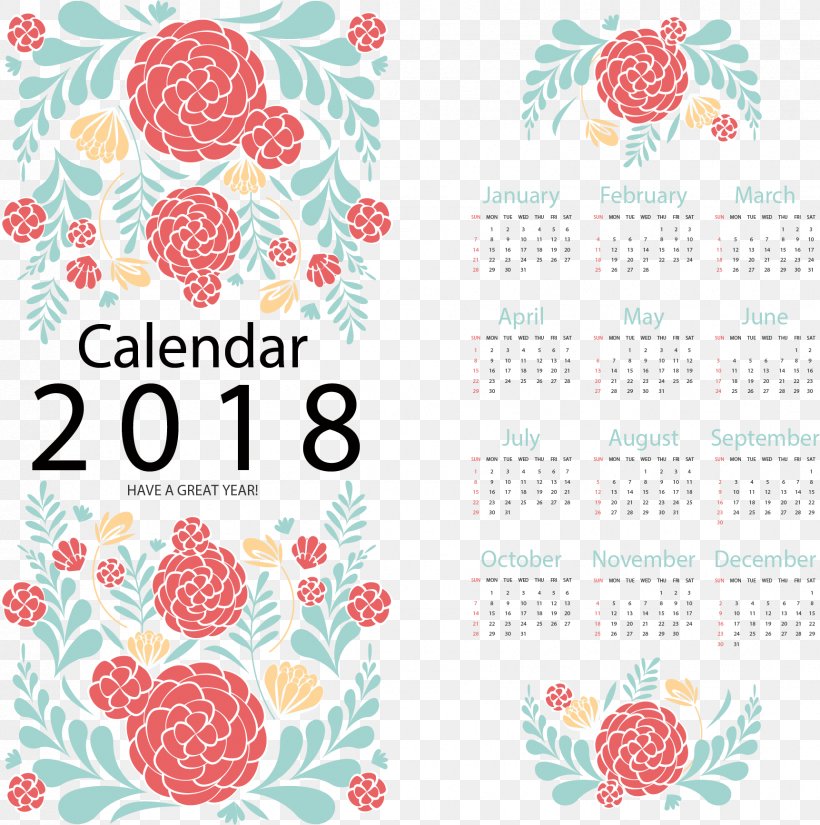 Calendar Download Euclidean Vector Icon, PNG, 1723x1734px, Calendar, Area, Floral Design, Flower, Google Calendar Download Free